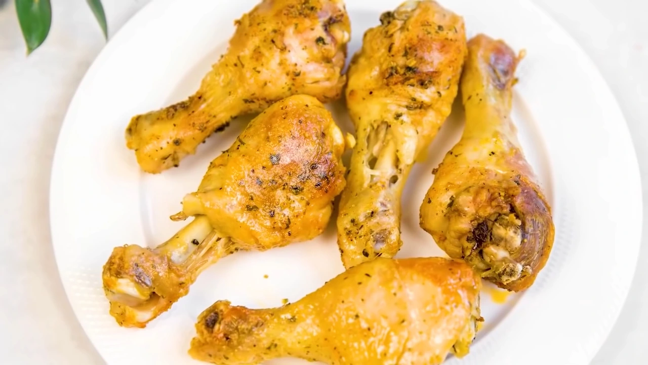 Запечённые куриные голени