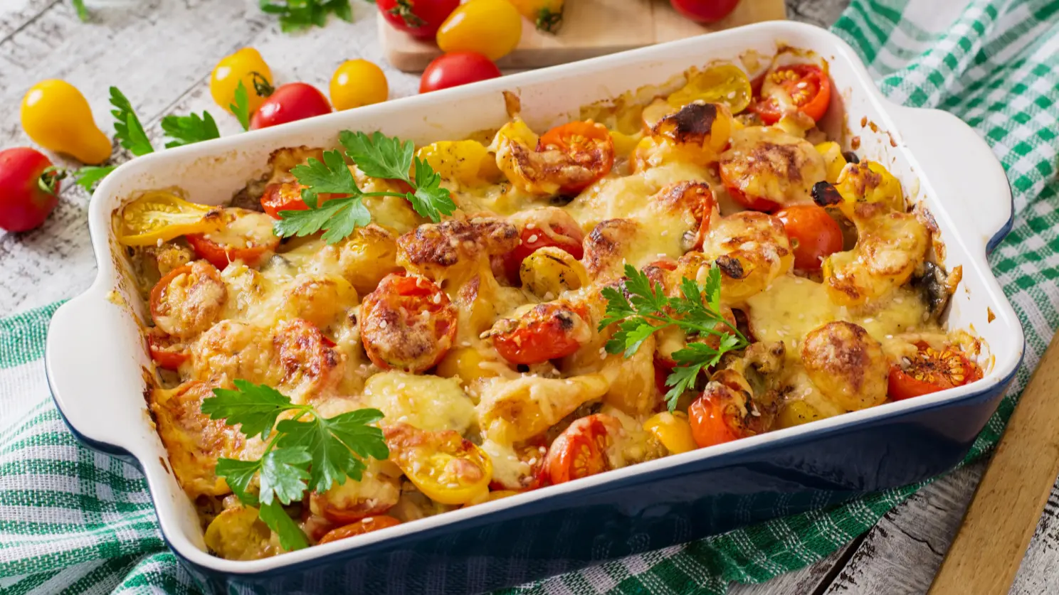 Запеканка из курицы и овощей