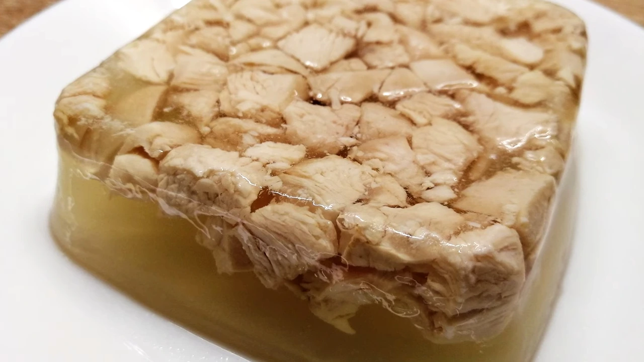 Заливная курица