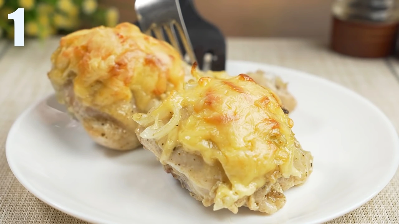 Курица под сырной корочкой