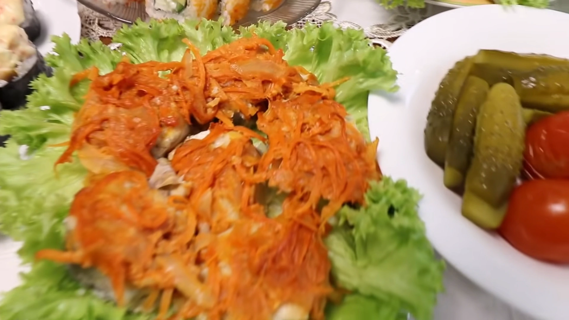 Хек с овощами