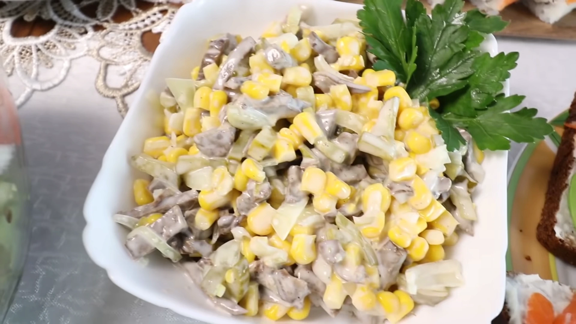 Салат с сердцем