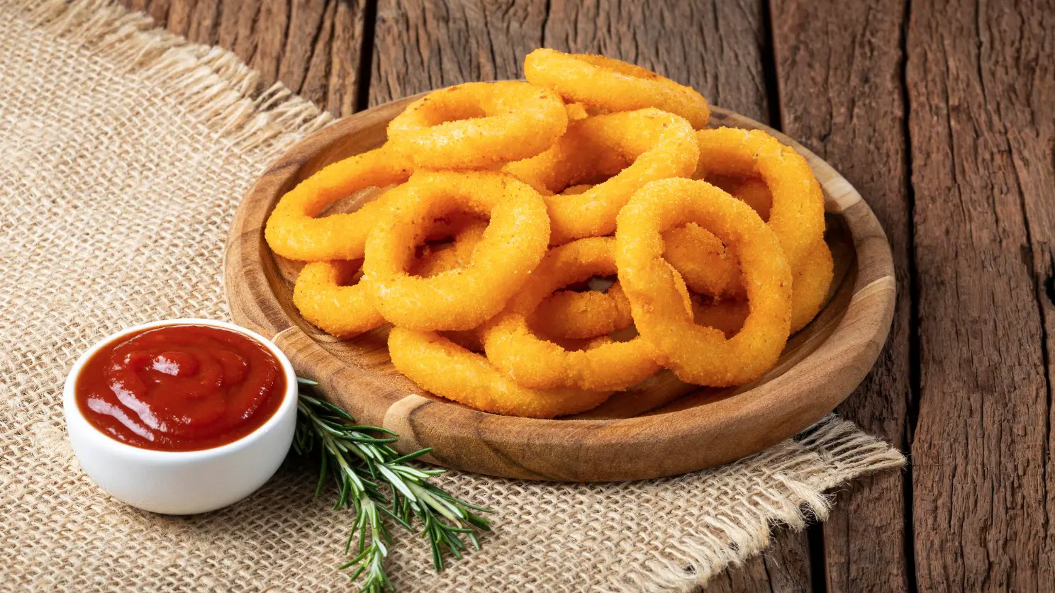 Подача луковых колец