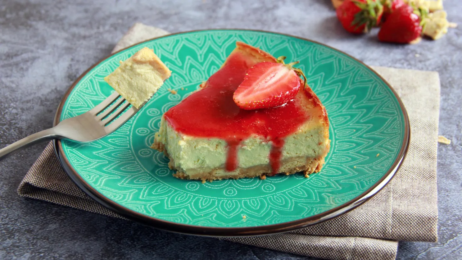 Подача чизкейка